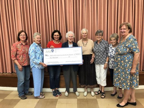 The American Association of University Women donated $5,000 to support students participating in HCC’s Family Economic Security Program